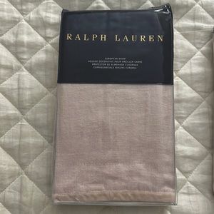 Set of 2 Ralph Lauren Euro Sham Clotilde Olivia Pink / Blush New with tags